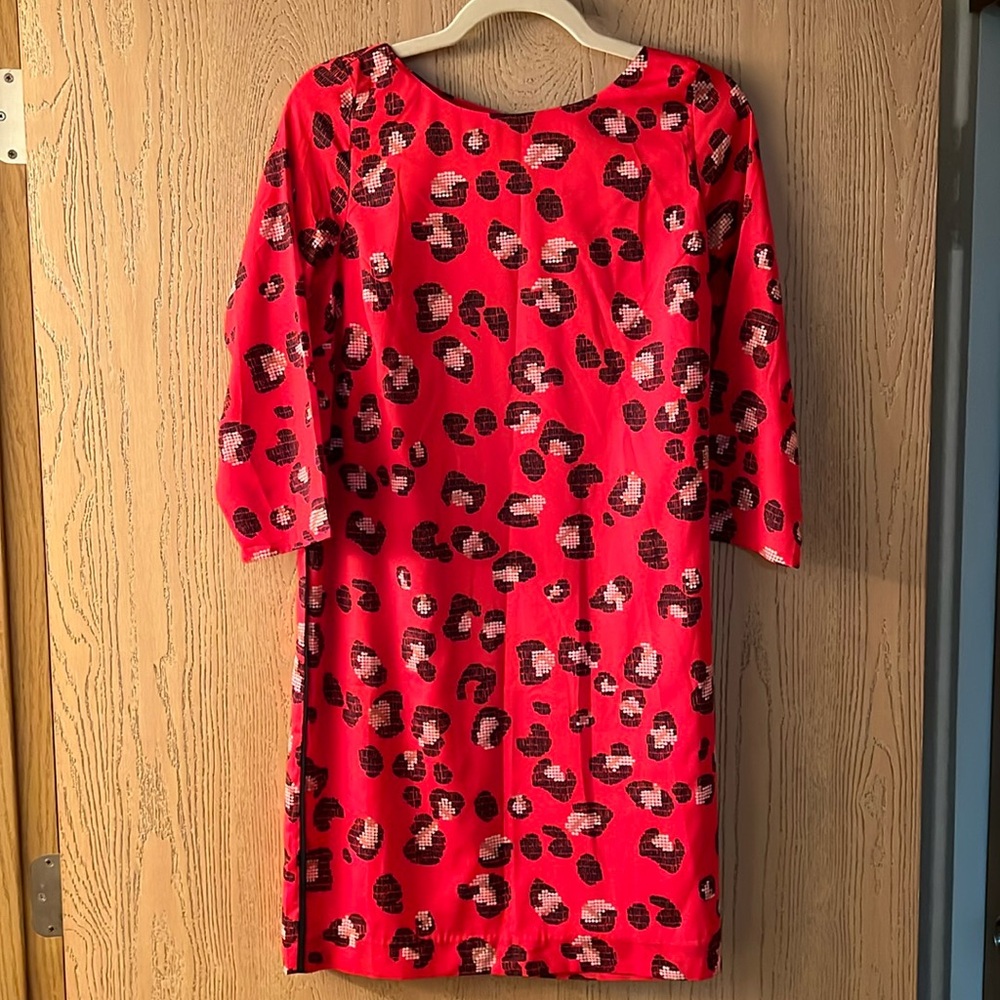 Red Cheetah Print Shift Dress brand the Limited size Small